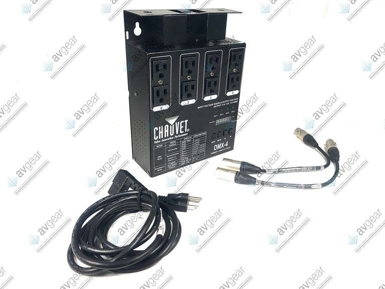 Chauvet DJ DMX-4 4-channel DMX Dimmer/Switch Pack w/ Cables