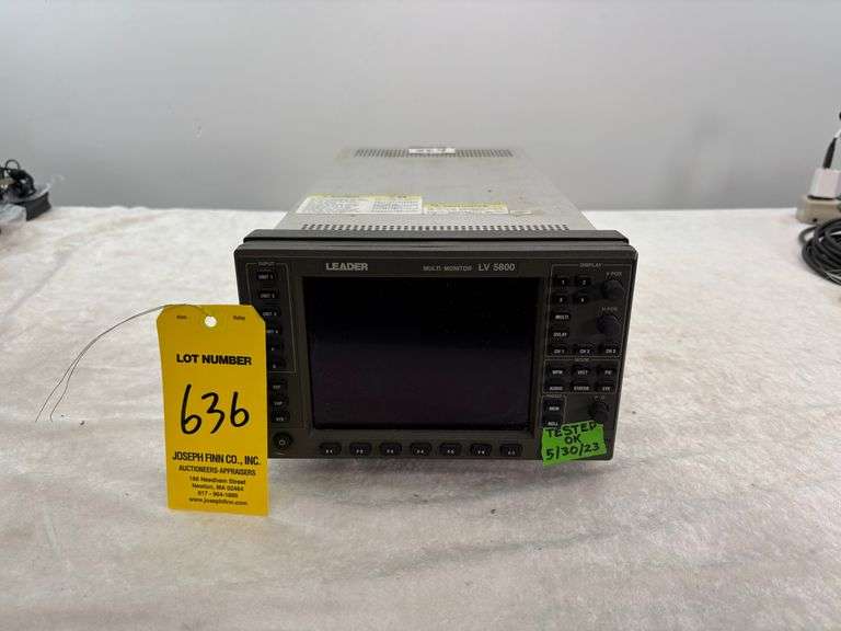 Leader LV5800 HD/SD-SDI Multi-Monitor with SDI and AES Input and DVI Output Modules
