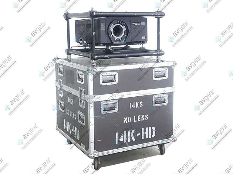 Christie HD14K-M Roadster 12,500 Lumens HD 3-Chip DLP Large Venue Projector (Lamp Hours 138) w/ Cage