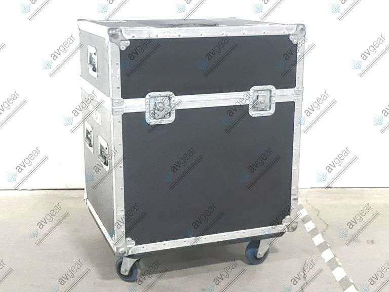 (NEEDS REPAIR) Robe ColorWash 1200E AT Moving Head Light w/ (2) C-Clamps, Safety Cable, in Wheeled R