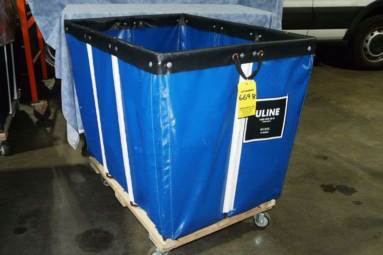 Uline H-1373 Blue Hamper (Pick Up Wednesday July 30)