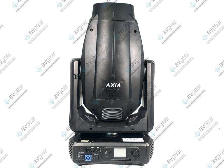 Axia Maxxo 1000 Moving Spot Head Light (NEEDS REPAIRS) w/ (2) Mounting Brackets in Wheeled Road Case