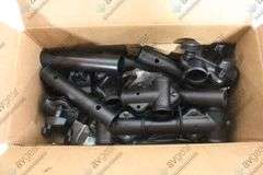 Box of 1.5" Diameter Metal Pipes w/ Angle Clamps