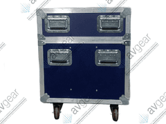 (2) View Sonic VT3200-L LCD TV w/ (8) Mounting Brackets, (2) PSU in Wheeled Road Case