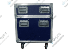 (2) View Sonic VT3200-L LCD TV w/ (8) Mounting Brackets, (2) PSU in Wheeled Road Case