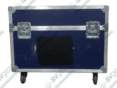 (2) View Sonic VT3200-L LCD TV w/ (8) Mounting Brackets, (2) PSU in Wheeled Road Case