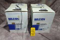 Lot (2) Partial Boxes 1000 Foot Belden 8771 3 Conductor Audio, Control, Instrumention Cable (1 Box A