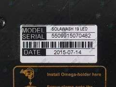 ETC Solawash 19 LED Moving Head Light w/ (2) Mounting Brackets, PSU Cables & Safety Cables in Wheele
