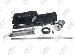 Interfit INT194 Stellar X Solarlite w/ Tripod, Reflector, & (2) Retractable Cross Bases in Soft Carr