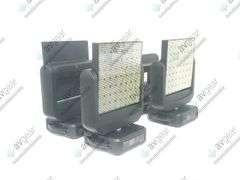 (4) Ayrton Magicburst Moving LED Lights w/ (4) PSU Cables In Wheeled Road Case