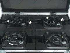 (4) Ayrton Dream Panel Twin Moving LED Lights w/ (4) PSU Cables in Wheeled Hard Case
Requires 30 Am