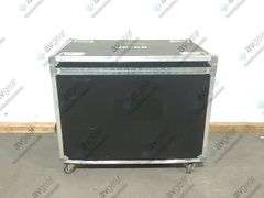 (4) Ayrton Magicburst Moving LED Lights w/ (4) PSU Cables In Wheeled Road Case