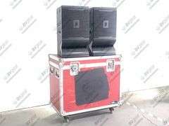 (2) JBL VRX932LA 12" Two-Way Line-Array System in LM Engineering Wheeled Road Case