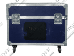 (2) View Sonic VT3200-L LCD TV w/ (8) Mounting Brackets, (2) PSU in Wheeled Road Case