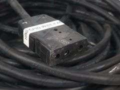 (20) 10' - 12AWG 600V & 300V Female to Male Stage Pin Cables
(17) are 600V, (3) are 300V