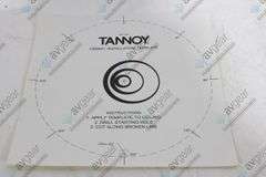 (2) Tannoy CMS 801DC BM Ceiling Monitor Loud Speakers w/ (2) Grilles, (2) Rails & (2) Cut Out Templa