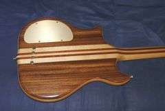Kawai FIIB 1980's Maple/Koa Bass Guitar with Case (Also Known as the Poor Man's Alembic)