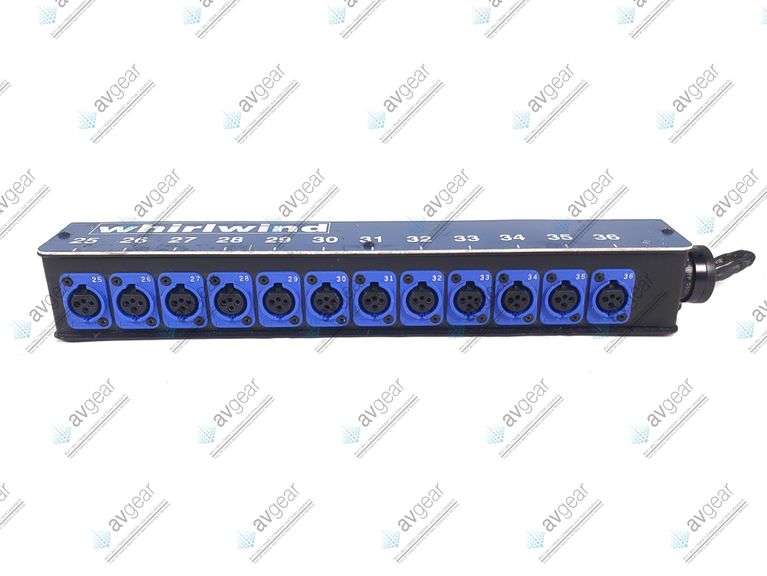 Whirlwind Mini 12 XLRF To W1IF Channel Audio Snake Box (Blue/Black)