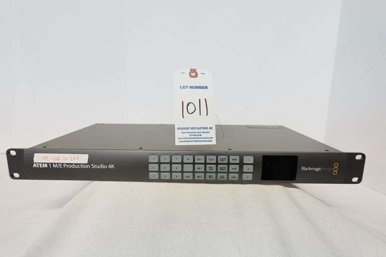 Blackmagic ATEM 1 M/E Production Studio 4K Video Switcher - Joseph Finn ...