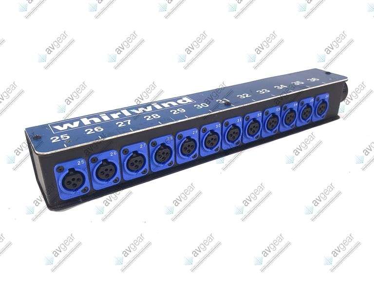 Whirlwind Mini 12 XLRF To W1IF Channel Audio Snake Box (Blue/Black)