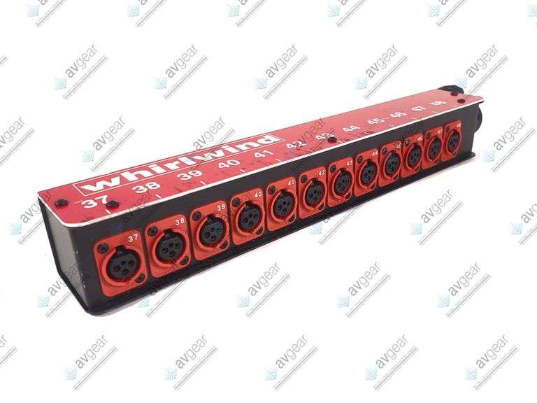 Whirlwind Mini 12 XLRF To W1IF Channel Audio Snake Box (Red)