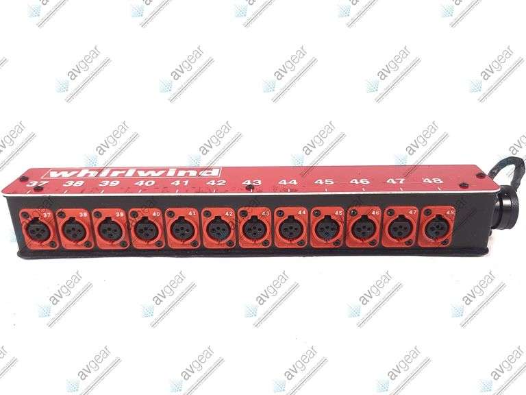 Whirlwind Mini 12 XLRF To W1IF Channel Audio Snake Box (Red)