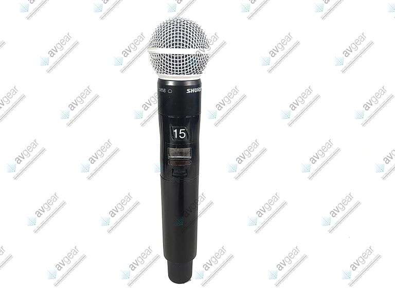 Shure ULXD2 Handheld Wireless Transmitter (G50: 470-534 MHz) w/ SM58 Capsule in Soft Pouch