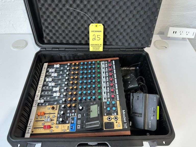 COMBO BOX 8, TASCAM Model 12 Mixer, Sennheiser EWG4 Transmitter, Sony 36 Watt Battery Charger, Inclu