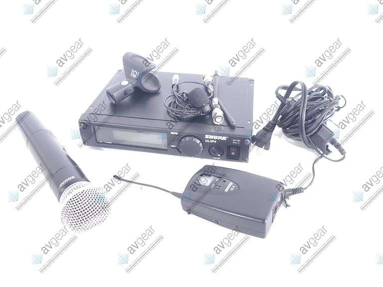 Shure ULXP4 Wireless Receiver Kit (J1: 554-590MHz) w/ Accessories in Hard Carry Case