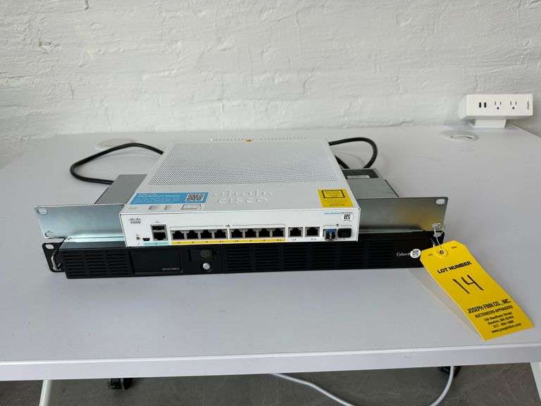 Cisco CBS350-8FP-2G CBS350 8x PoE+ (120W) GE + 2x GE/SFP, CyberPower OR700LCDRM1U Smart App LCD UPS 