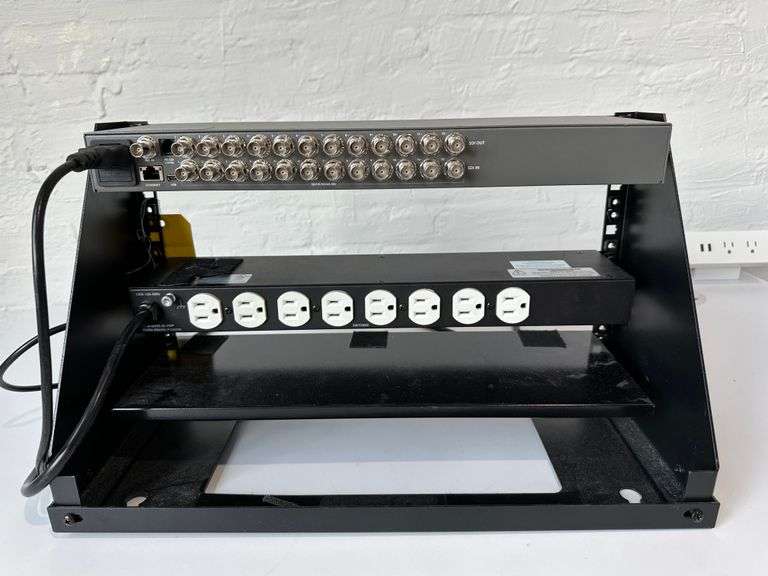 Blackmagic Design Smart Videohub CleanSwitch 12 x 12 6G-SDI w/ Middle Atlantic PWR-9-RP Essex Rackmo