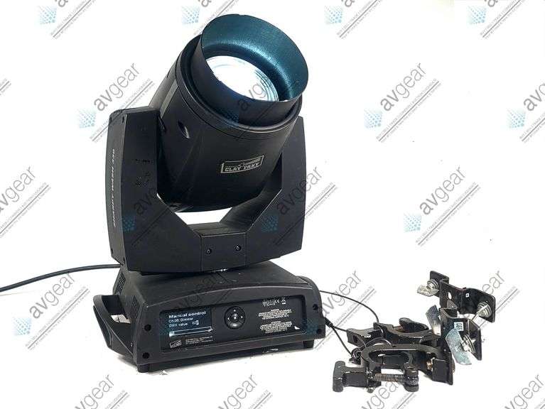 Clay Paky Sharpy Wash 330 LED Moving Head Light w/ (2) C-Clamps & Hanging Brackets