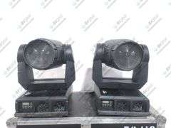 (2) Martin MAC 2000 Wash XB Moving Head Lights in Wheeled Hard Case (2028/6014 Fixture Hours)