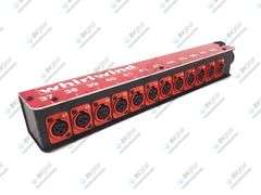 Whirlwind Mini 12 XLRF To W1IF Channel Audio Snake Box (Red)