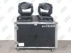 (2) Martin MAC 2000 Wash XB Moving Head Lights in Wheeled Hard Case (2028/6014 Fixture Hours)