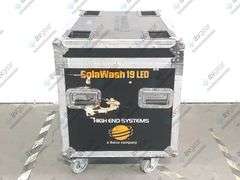 ETC Solawash 19 LED Moving Head Light w/ (2) Mounting Brackets, PSU Cables & Safety Cables in Wheele