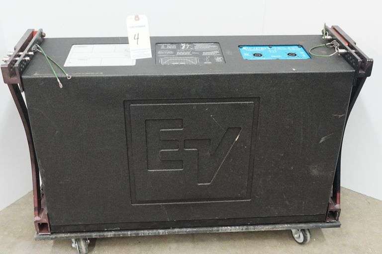 Electro-Voice EV XLC-127DVX 3-Way Passive Line Array Speaker w/Rigging Frame & Base Wheel Board