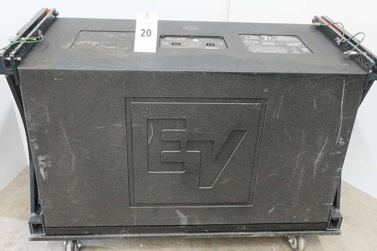 Electro-Voice EV XLC-118 High-Output Subwoofer Line-Array Element w/Rigging Frame & Base Wheel Board