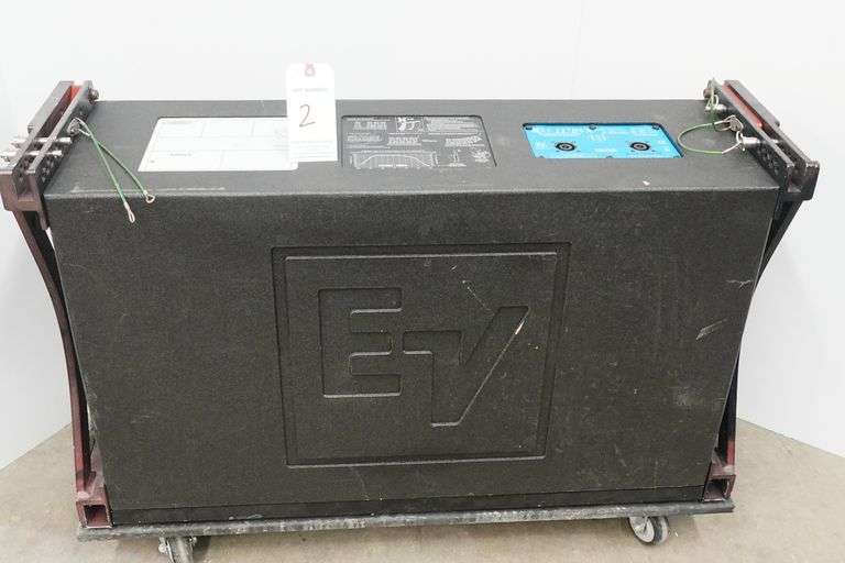 Electro-Voice EV XLC-127DVX 3-Way Passive Line Array Speaker w/Rigging Frame & Base Wheel Board