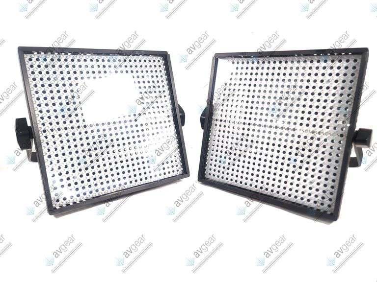 (2) Litepanels 1X1LS Led Panels Daylight-Flood w/ Mounting Bracket, PSU, V Mount Battery Plate