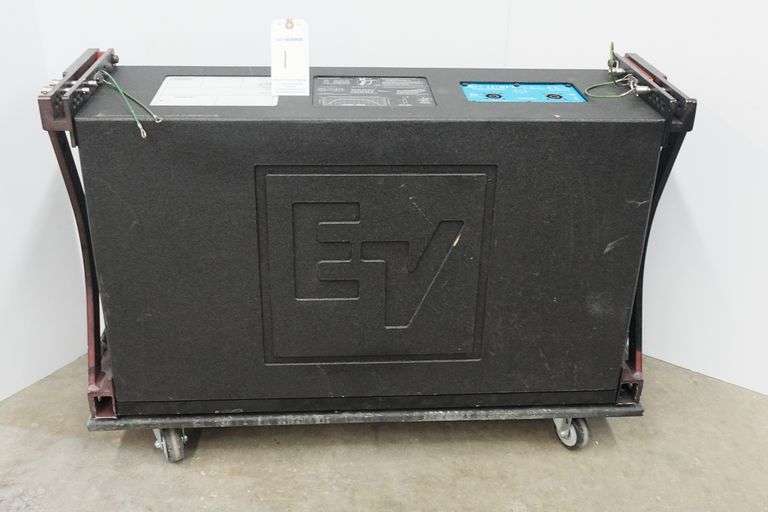 Electro-Voice EV XLC-127DVX 3-Way Passive Line Array Speaker w/Rigging Frame & Base Wheel Board