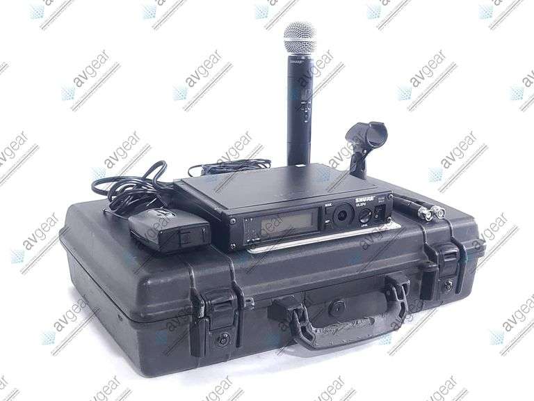 Shure ULXP4 Wireless Receiver Kit (J1: 554-590MHz) w/ Accessories in Pelican 1490 Case