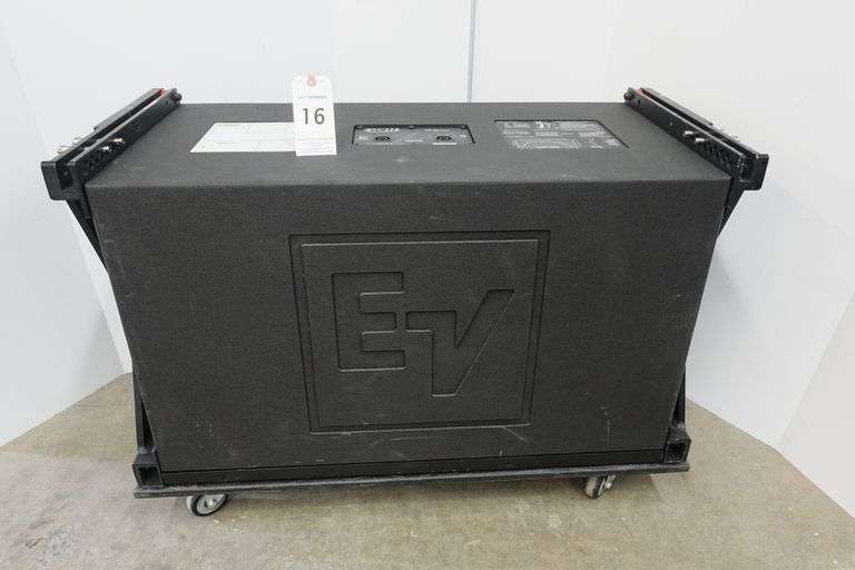 Electro-Voice EV XLC-118 High-Output Subwoofer Line-Array Element w/Rigging Frame & Base Wheel Board
