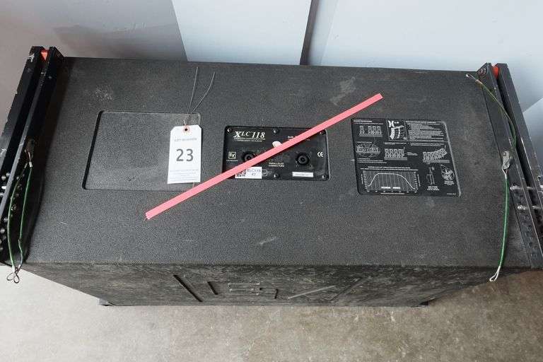 Needs Repair-Electro-Voice EV XLC-118 High-Output Subwoofer Line-Array Element w/Rigging Frame -No W