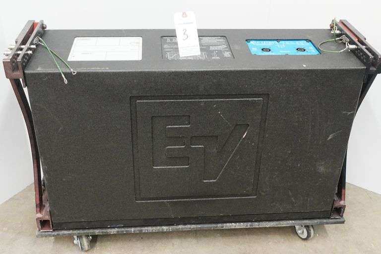 Electro-Voice EV XLC-127DVX 3-Way Passive Line Array Speaker w/Rigging Frame & Base Wheel Board