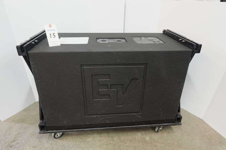 Electro-Voice EV XLC-118 High-Output Subwoofer Line-Array Element w/Rigging Frame & Base Wheel Board