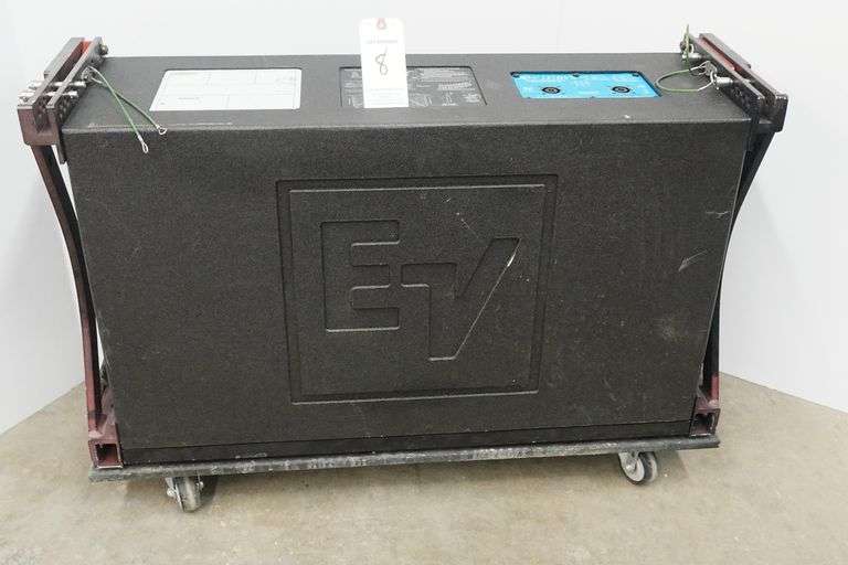 Electro-Voice EV XLC-127DVX 3-Way Passive Line Array Speaker w/Rigging Frame & Base Wheel Board
