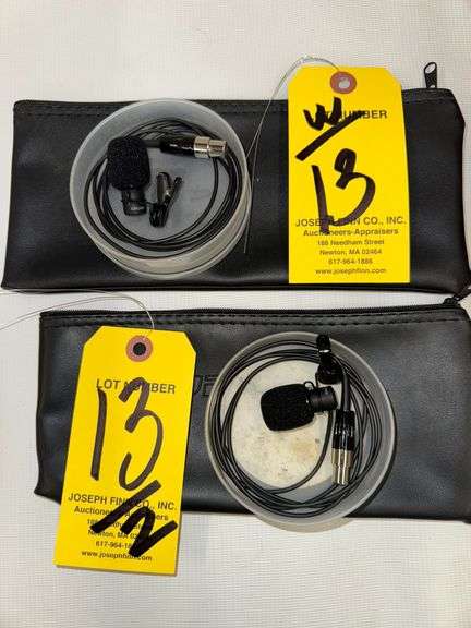 (2) Shure Lav Mics w/ Soft Cases