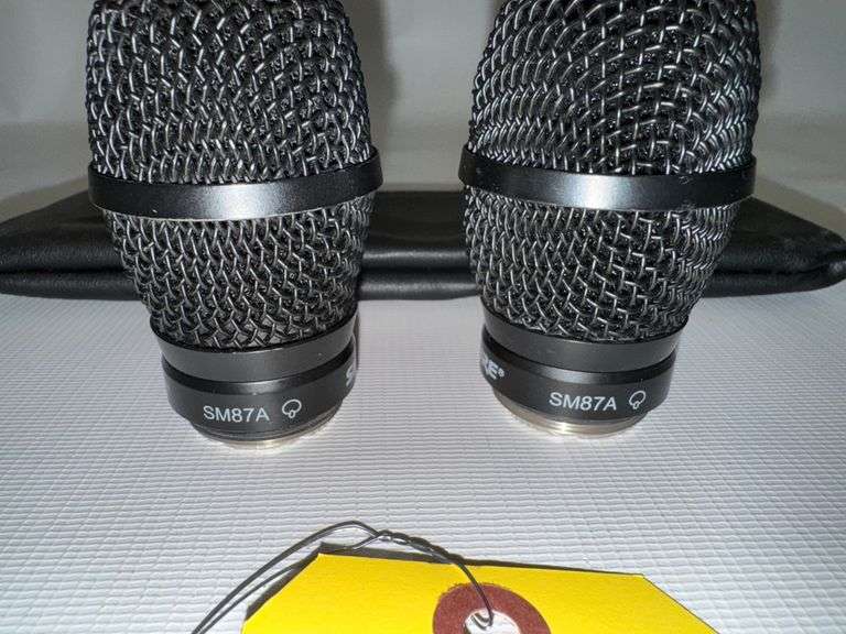 (2) Shure SM87A Mic capsules w/ Soft Case