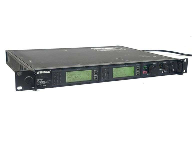 Shure UR4D Dual Wireless Receiver - (L3: 638-698 MHz) (NOT FOR USE IN THE U.S.)